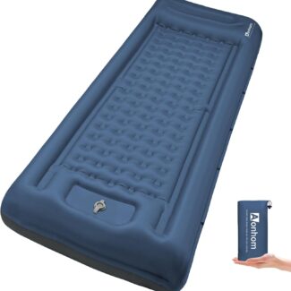 Camping Sleeping Pad, 5" Ultralight Inflatable Sleeping Mat with Pillow, Built-in Foot Pump Inflatable Sleeping Pads Compact for Camping Backpacking Hiking Traveling Tent